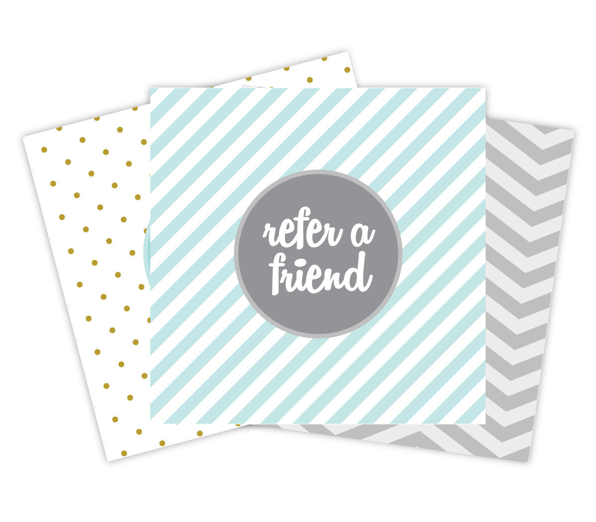 Patterned Referral Card Set