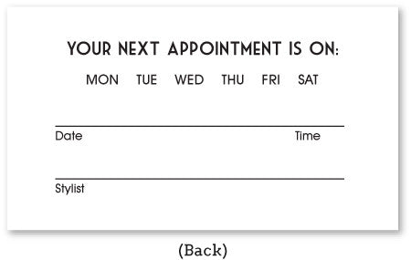 Art Deco Appointment Card Set