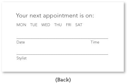 Cursive Appointment Card Set