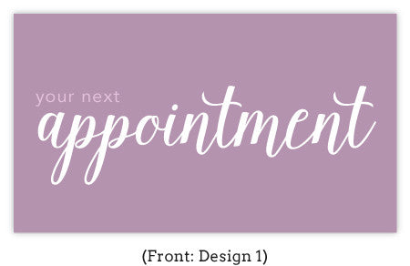 Cursive Appointment Card Set