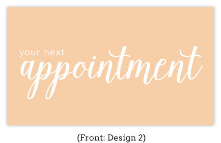 Cursive Appointment Card Set