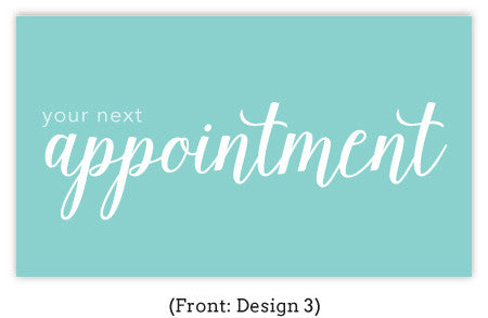 Cursive Appointment Card Set