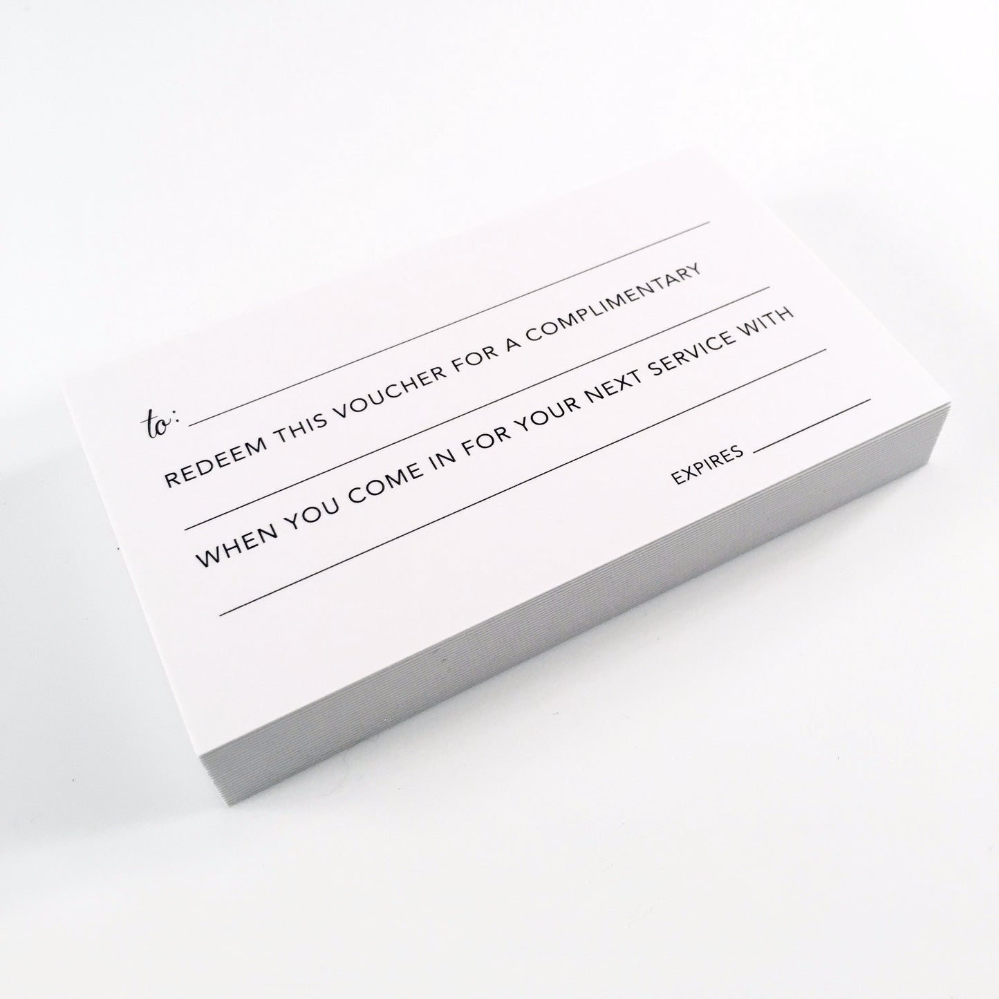 Gold Foil Gift Vouchers