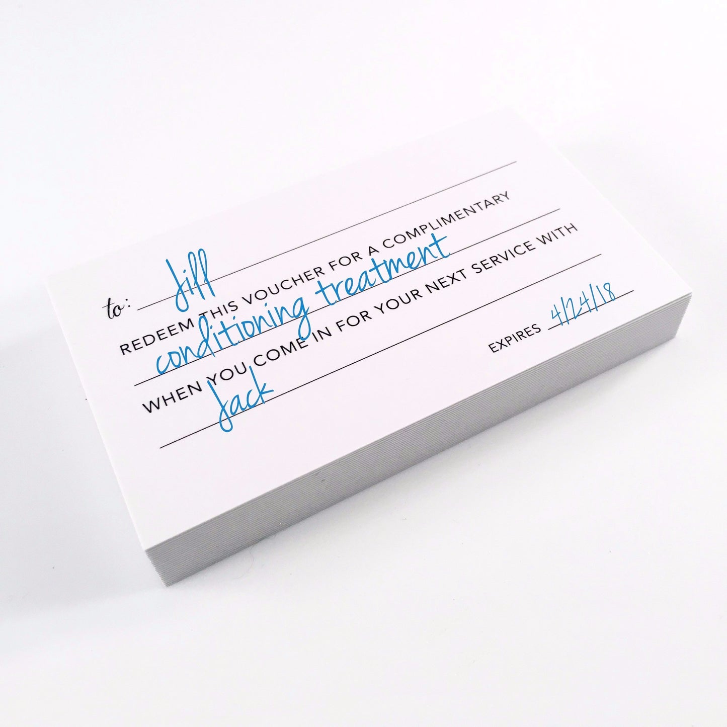 Gold Foil Gift Vouchers