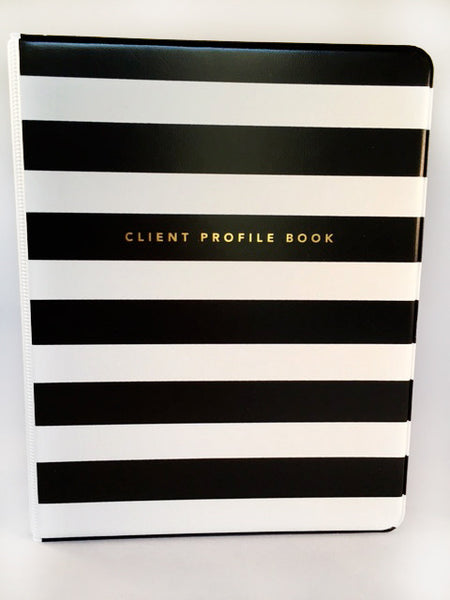 Hairdresser Client Profile Book - front view