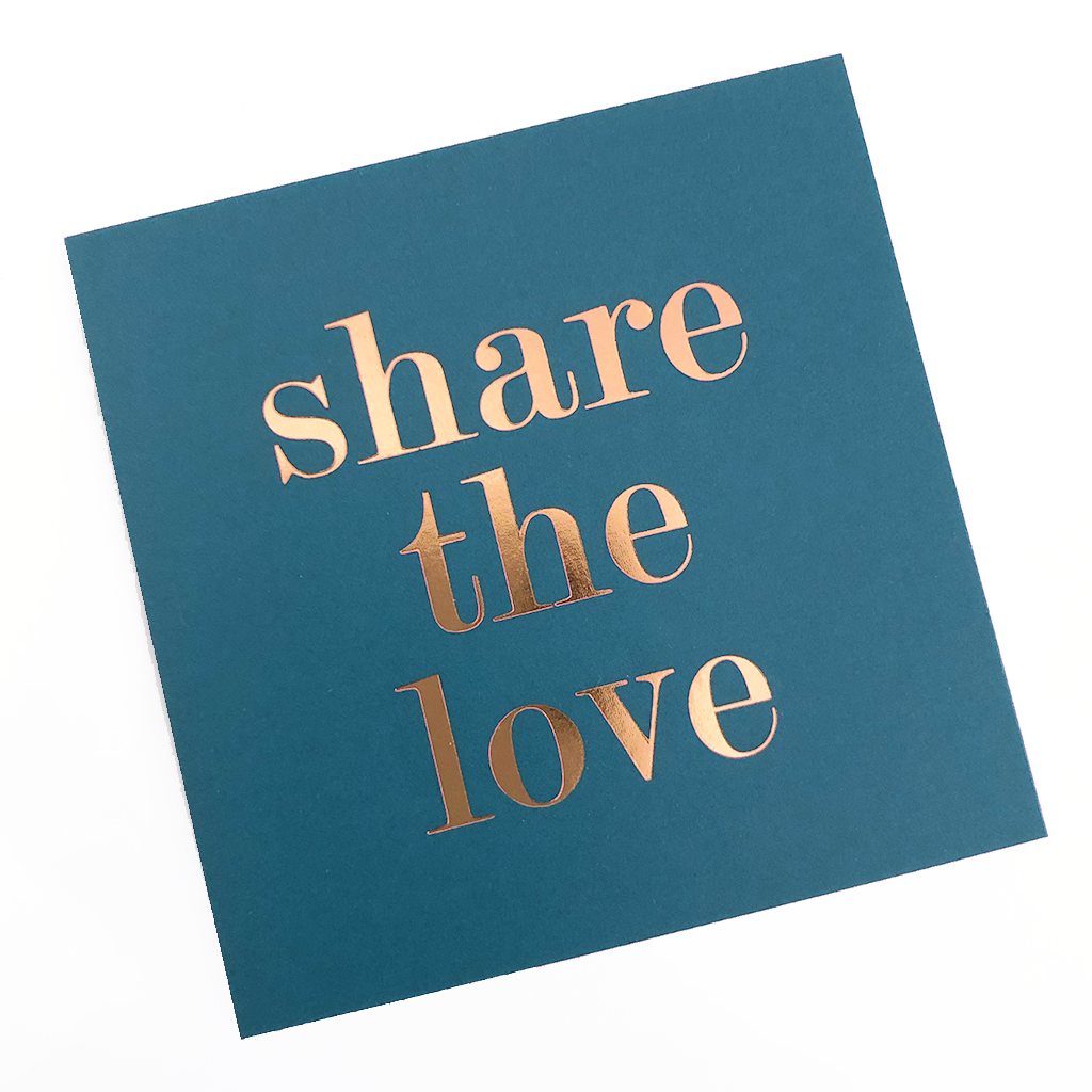 Blue Referral Cards w/ Copper Foil Type