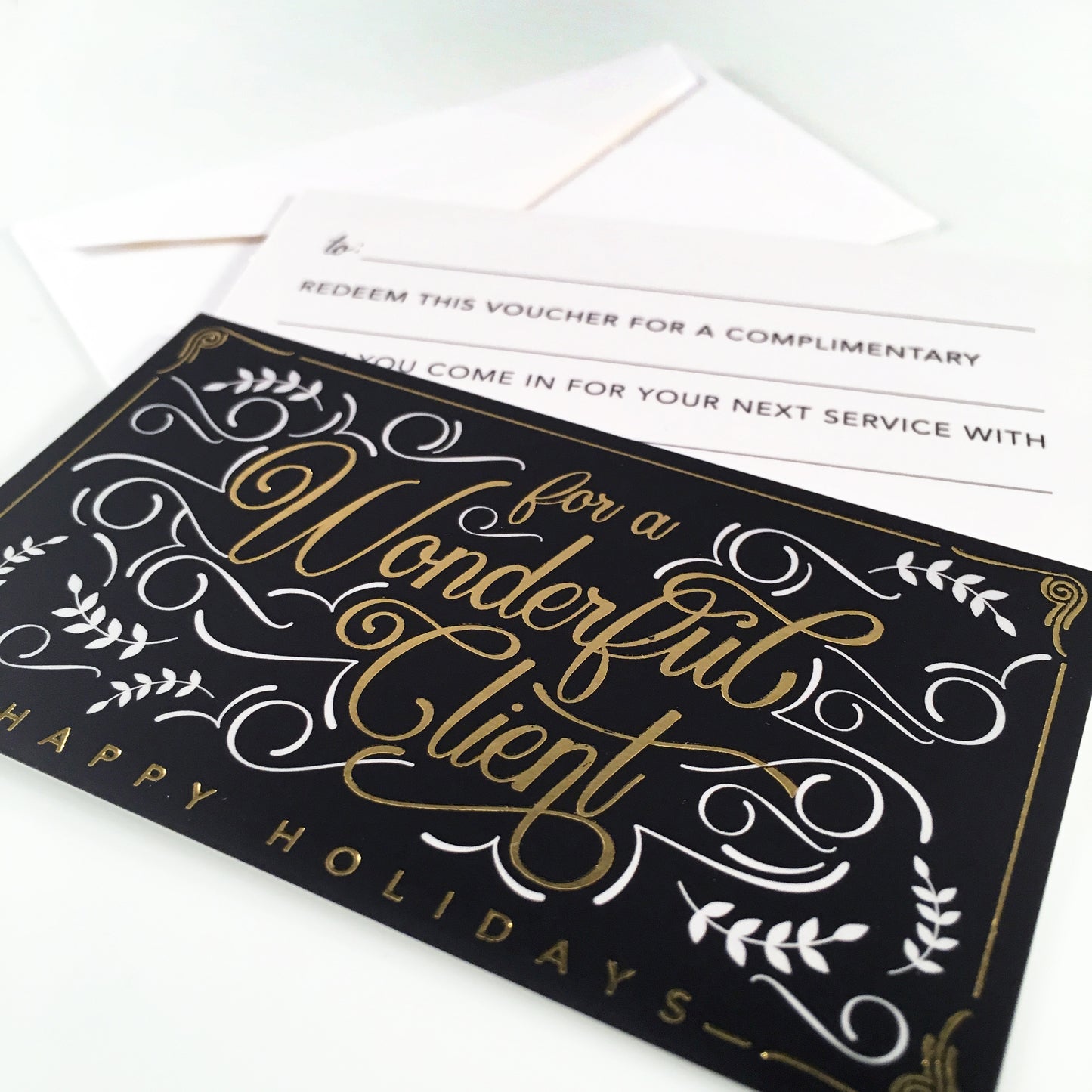 Gold Foil Gift Vouchers