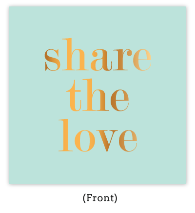 Personalized Referral Cards (Gold Metallic Mint)