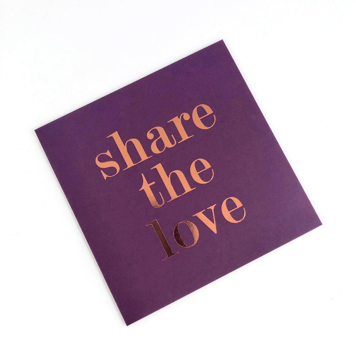 Purple Referral Cards w/ Copper Foil Type
