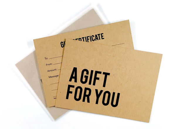 A Gift For You! Certificate