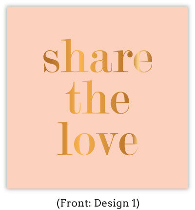 Pastel Referral Card Set w/ Gold Foil Type