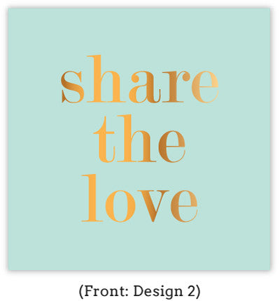 Pastel Referral Card Set w/ Gold Foil Type