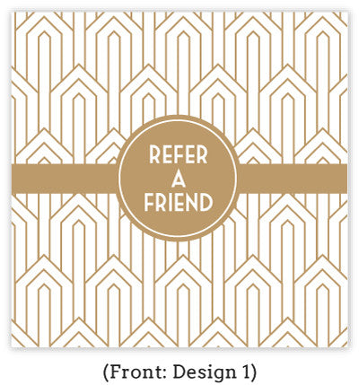 Art Deco Referral Card Set
