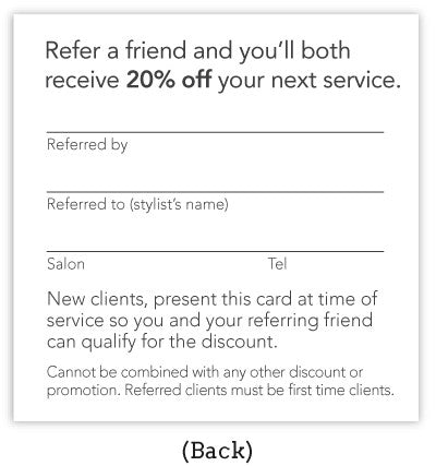 Patterned Referral Card Set