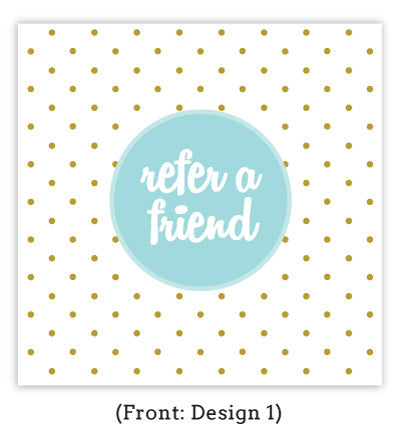 Patterned Referral Card Set