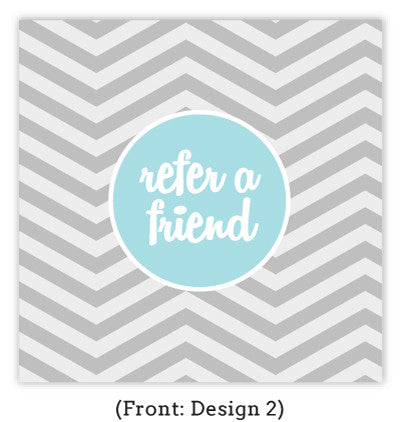 Patterned Referral Card Set