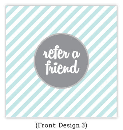 Patterned Referral Card Set