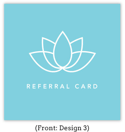 Spa Referral Card Set