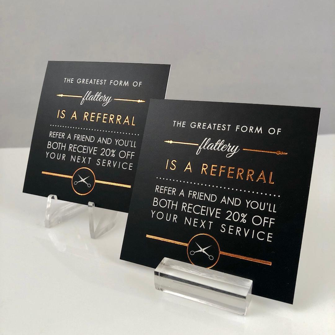 Clear display stands