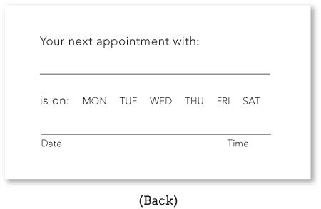 Patterned Appointment Card Set