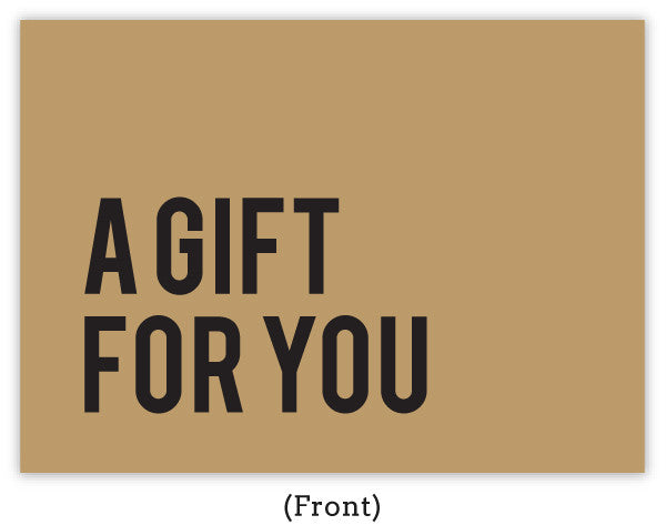 Kraft salon gift certificate - FRONT