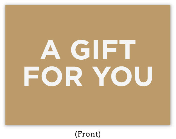 Kraft gift certificate - FRONT