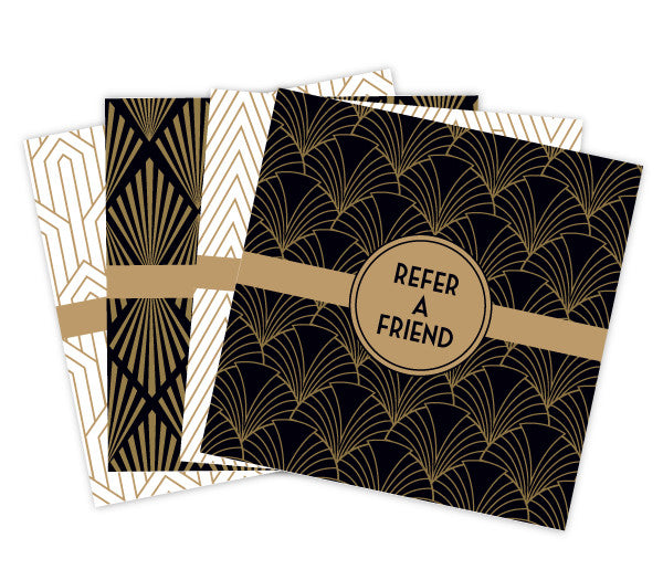 Art Deco Referral Card Set