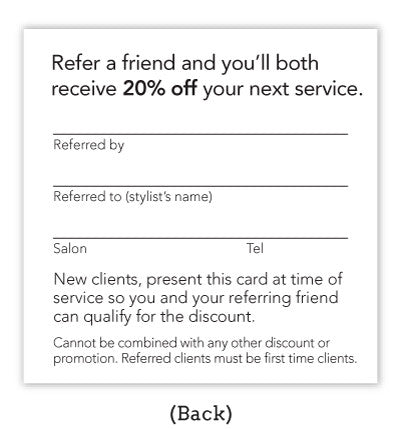 Diagonal Referral Card Set