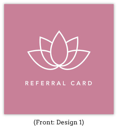 Spa Referral Card Set