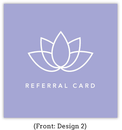 Spa Referral Card Set